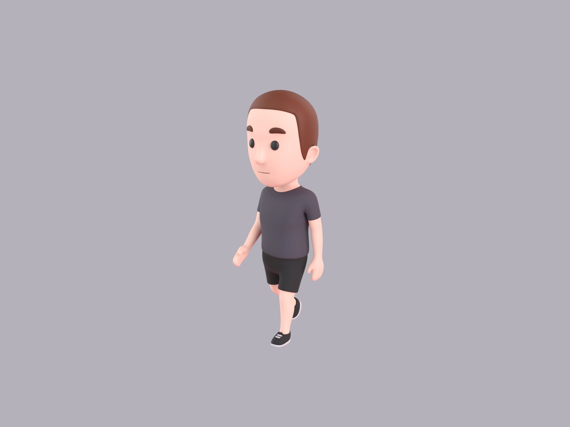  Cartoon Male Character Rigged 009 3D model_1