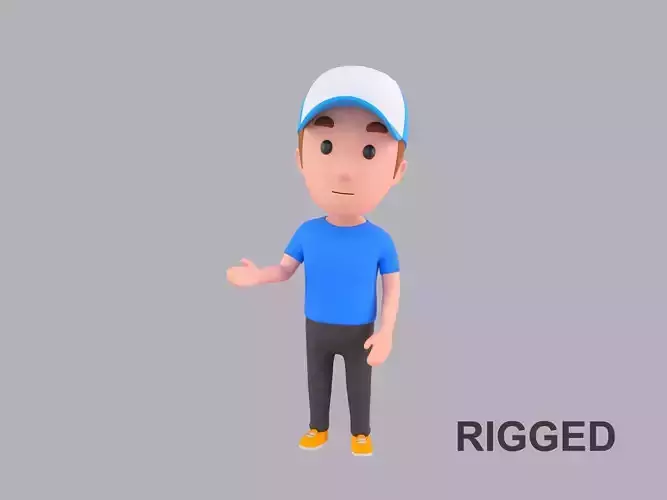  Cartoon Male Character Rigged 010