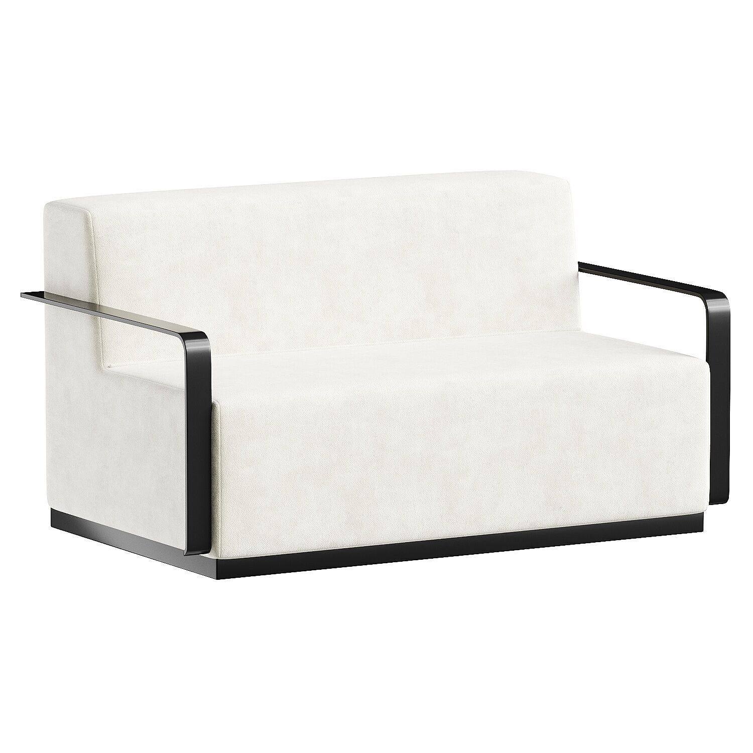 sofa white 3D model_5
