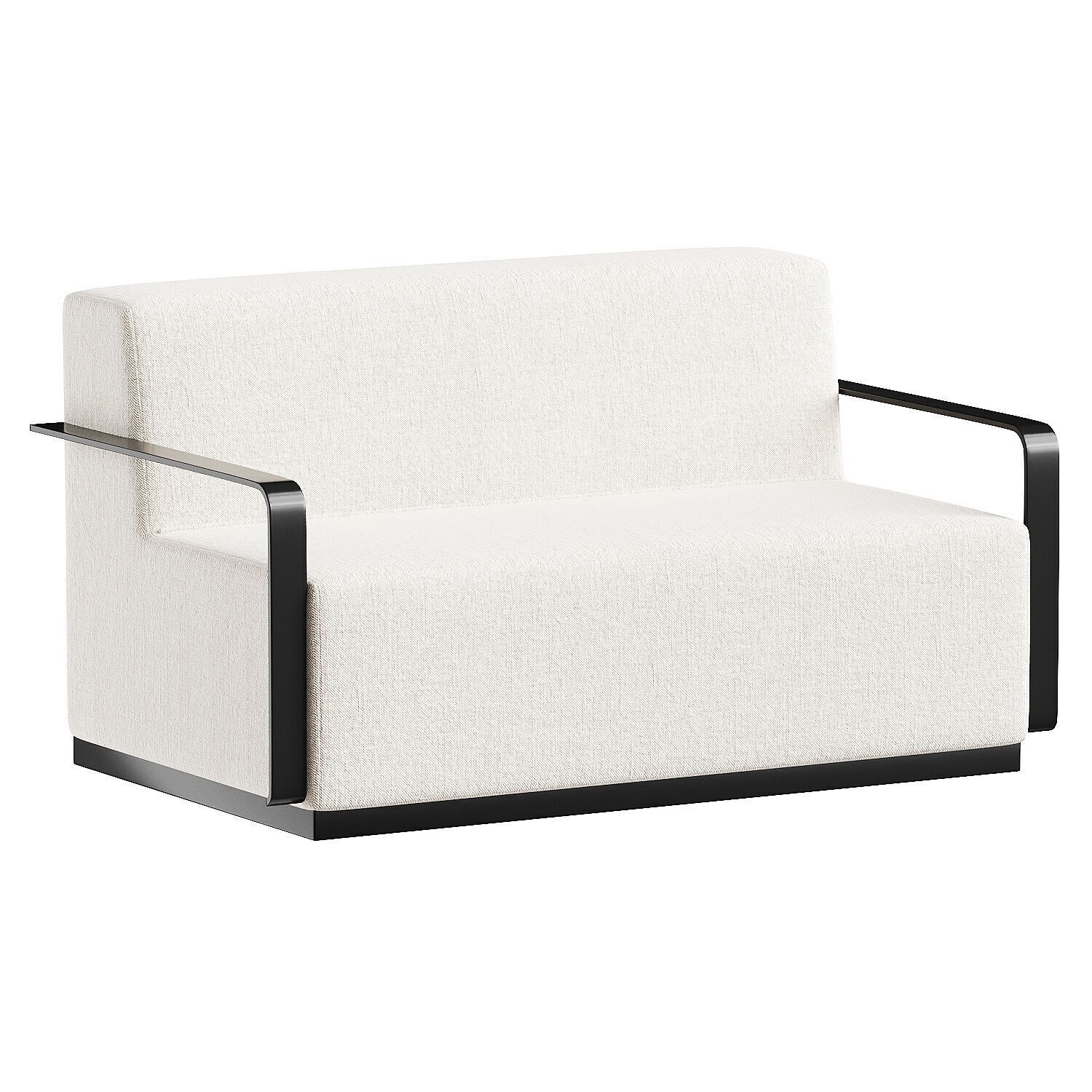 sofa white 3D model_4