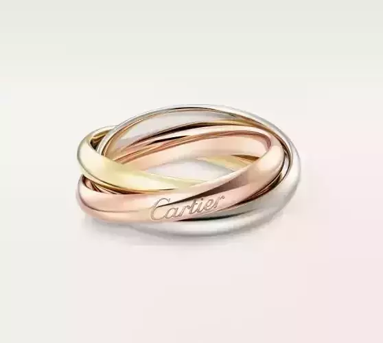 Cartie Trinity ring classic model 3D print model