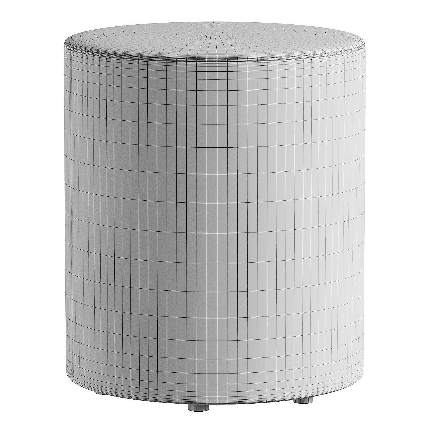 pouf long 3D model_6