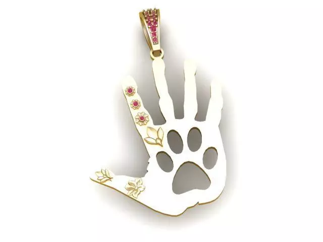 FIGER HUMAN PENDANT 3D PRINTABLE MODEL 3D print model