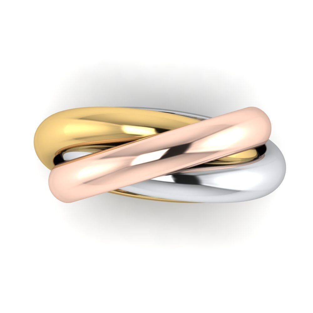 Cartie Trinity ring large model 3D print model_1