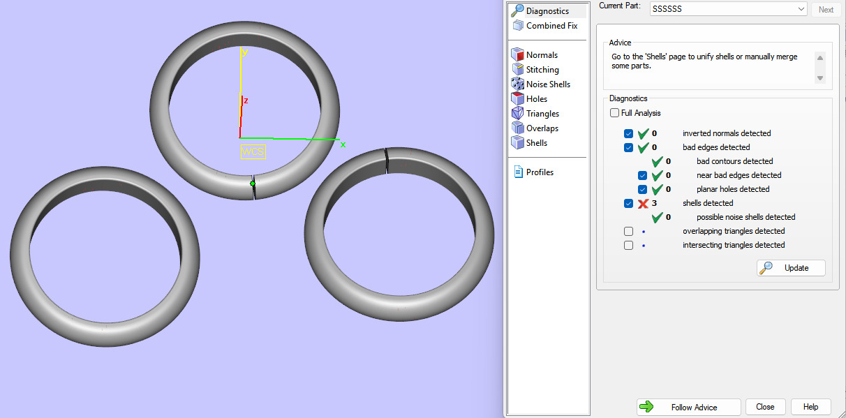 Cartie Trinity ring large model 3D print model_7