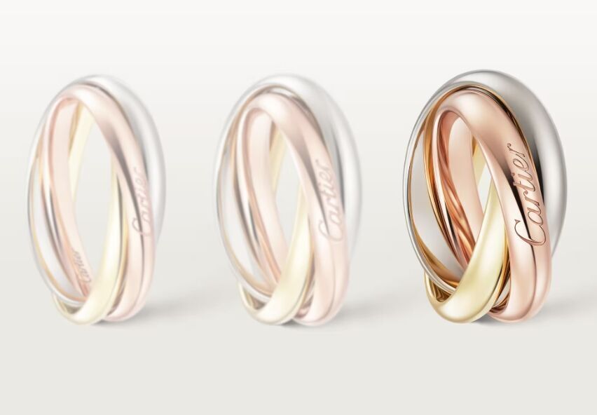 Cartie Trinity ring large model 3D print model_4