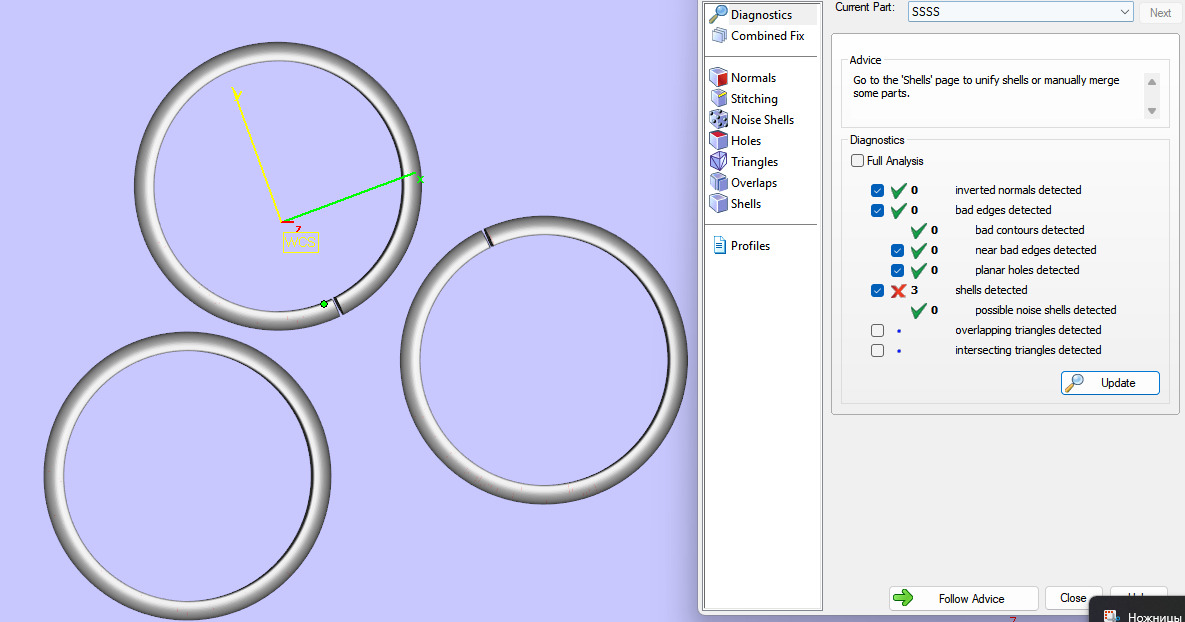 Cartie Trinity ring small model 3D print model_6