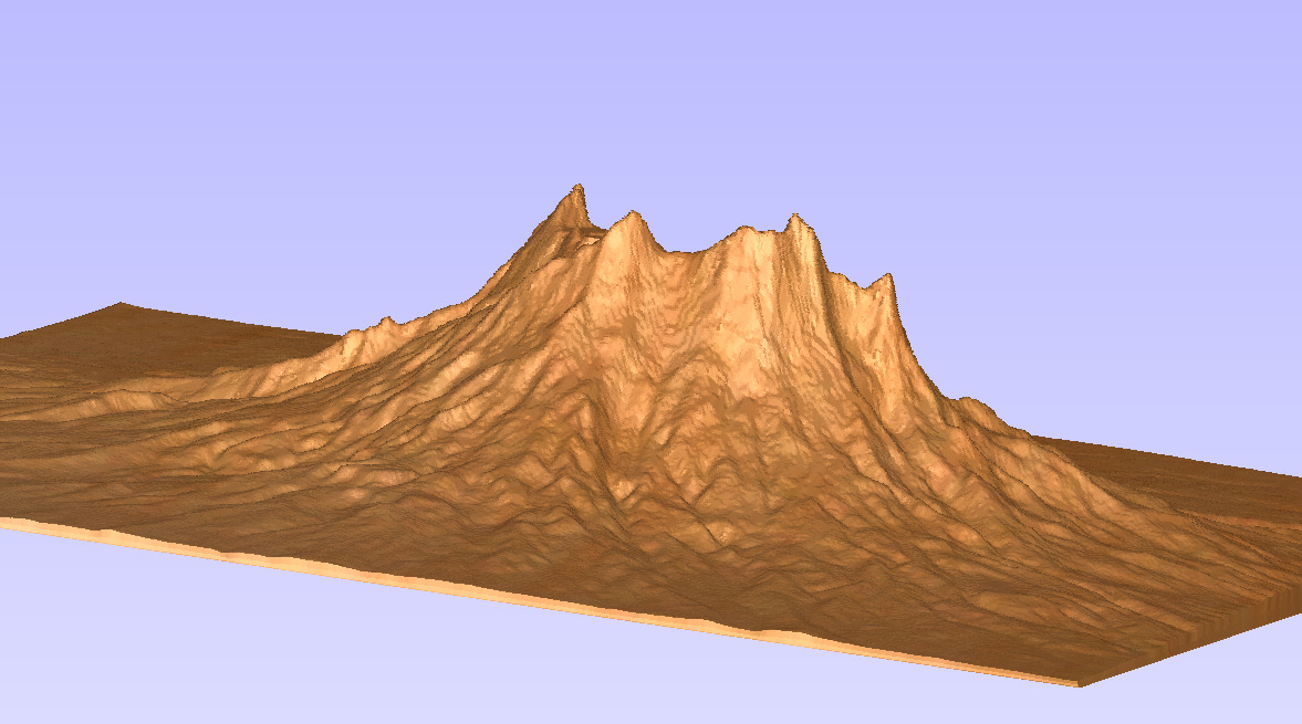 Mount Ruapehu New Zealand 3D model_4