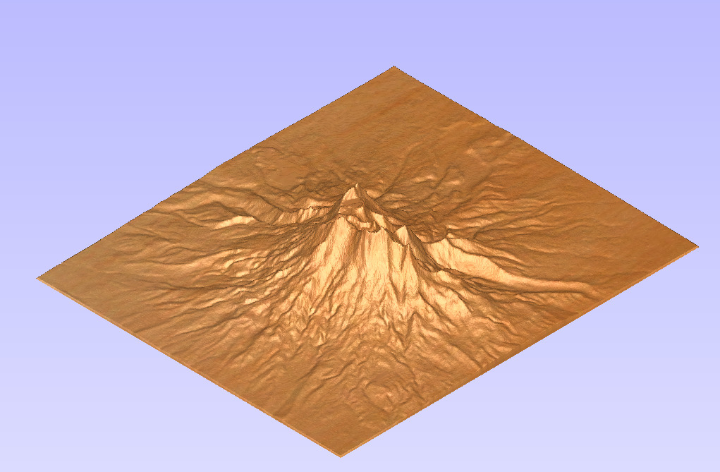 Mount Ruapehu New Zealand 3D model_1