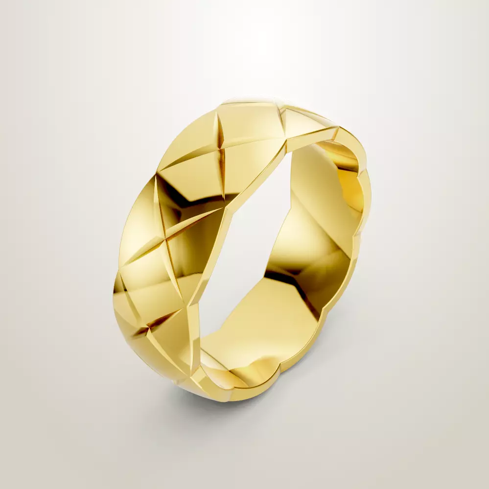 Chane Coco Crush Ring 8mm sz 7 and sz 11 3D print model_4