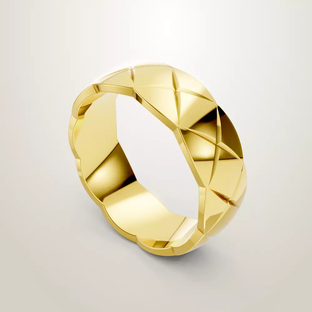 Chane Coco Crush Ring 8mm sz 7 and sz 11 3D print model_5