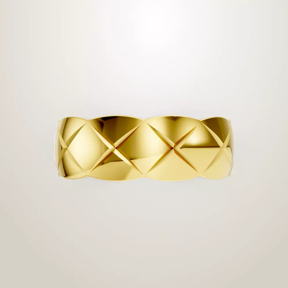 Chane Coco Crush Ring 8mm sz 7 and sz 11 3D print model_6