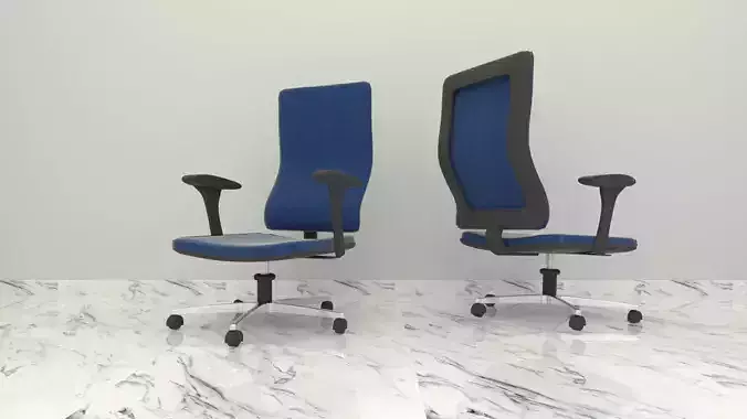 Modern Office Chair Clean Minimalist 3D Model
