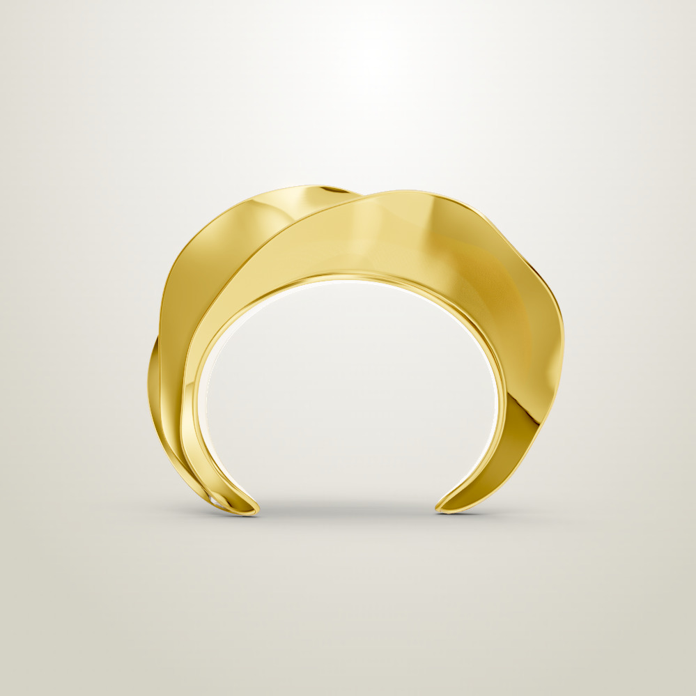 Celin swirl bracelet 3D print model_4