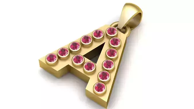 A WORD PENDANT 3D PRINTABLE MODEL 