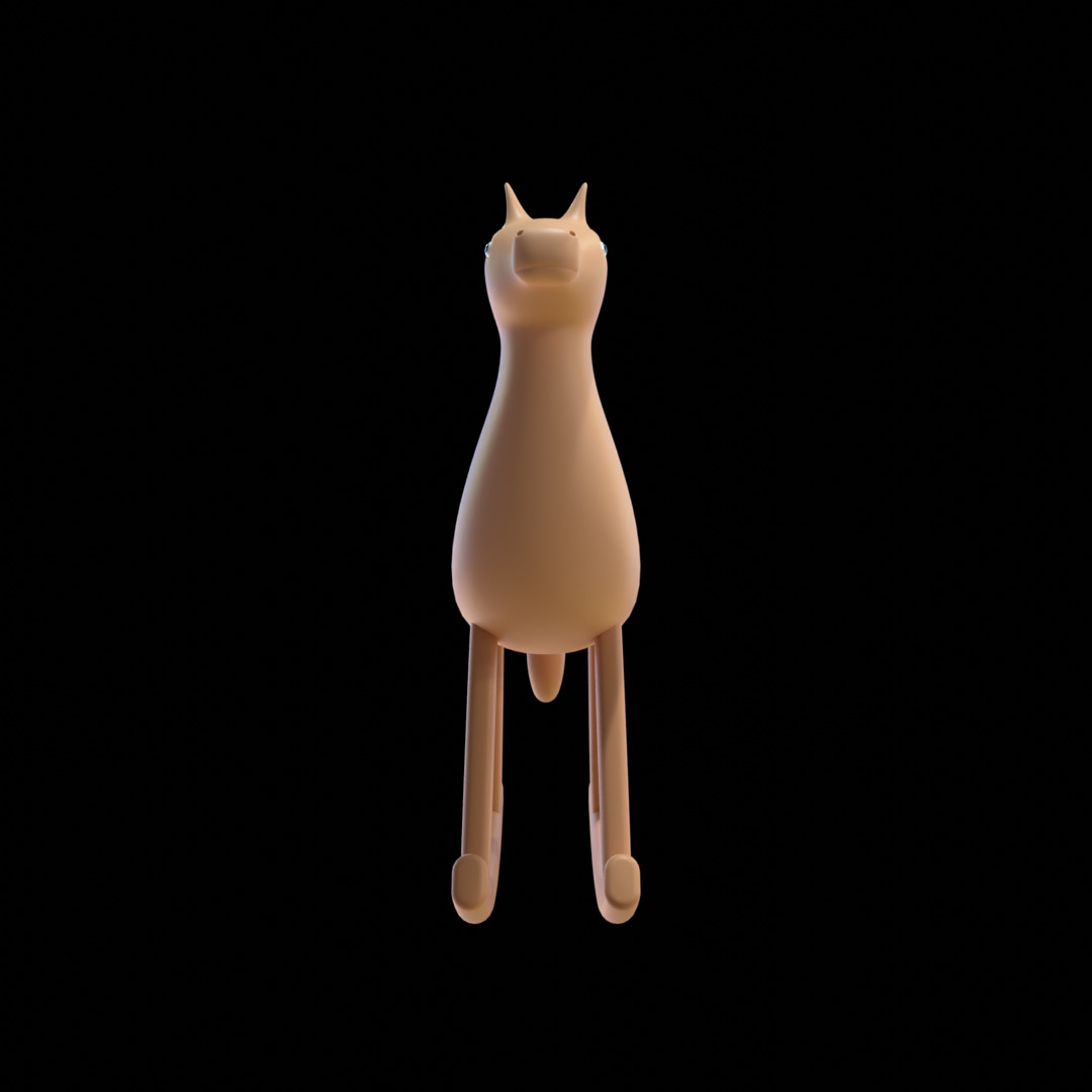 Rocking Horse Low Poly 3D Model 3D model_1