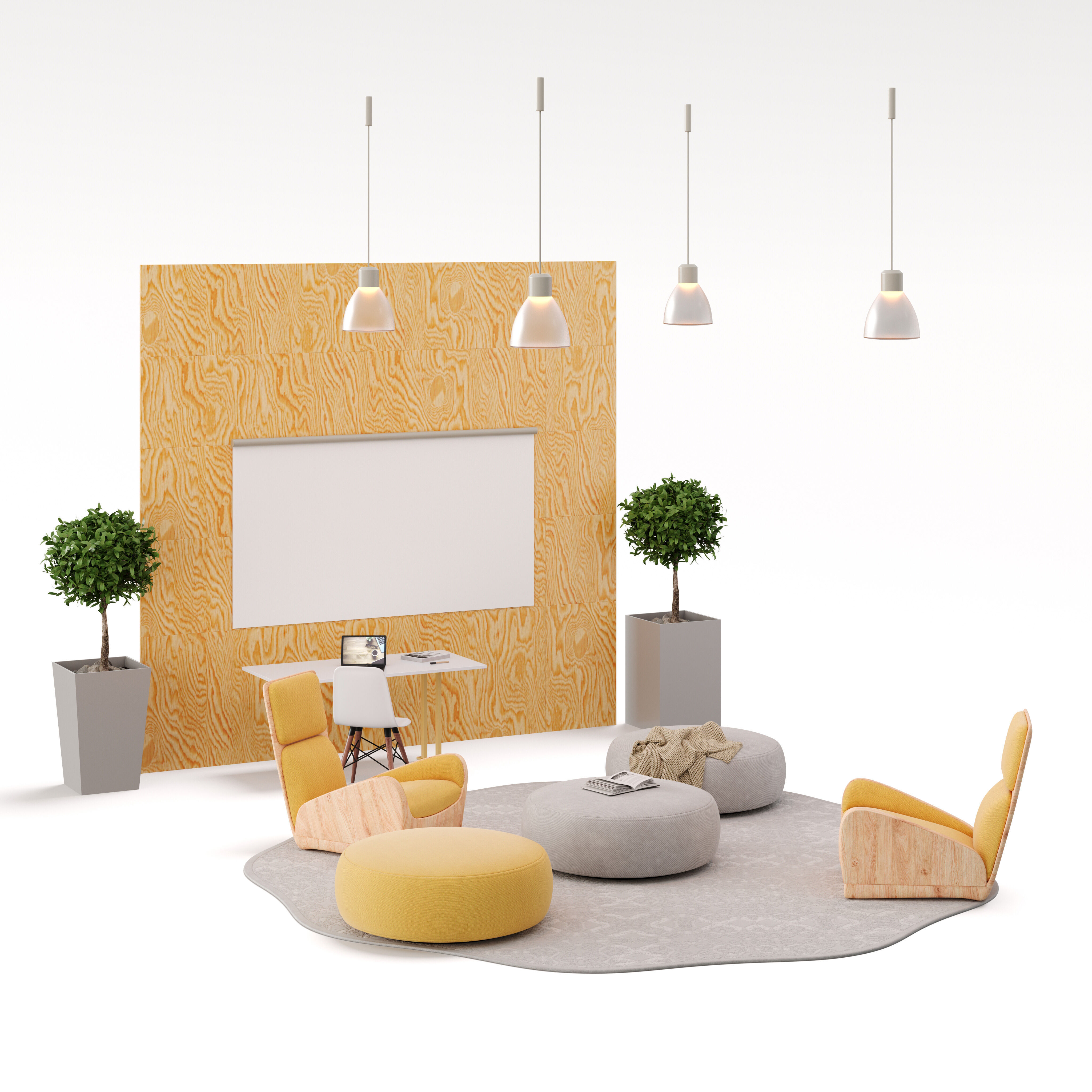 Archmodels vol 297 - office lounge furniture 3D model_9