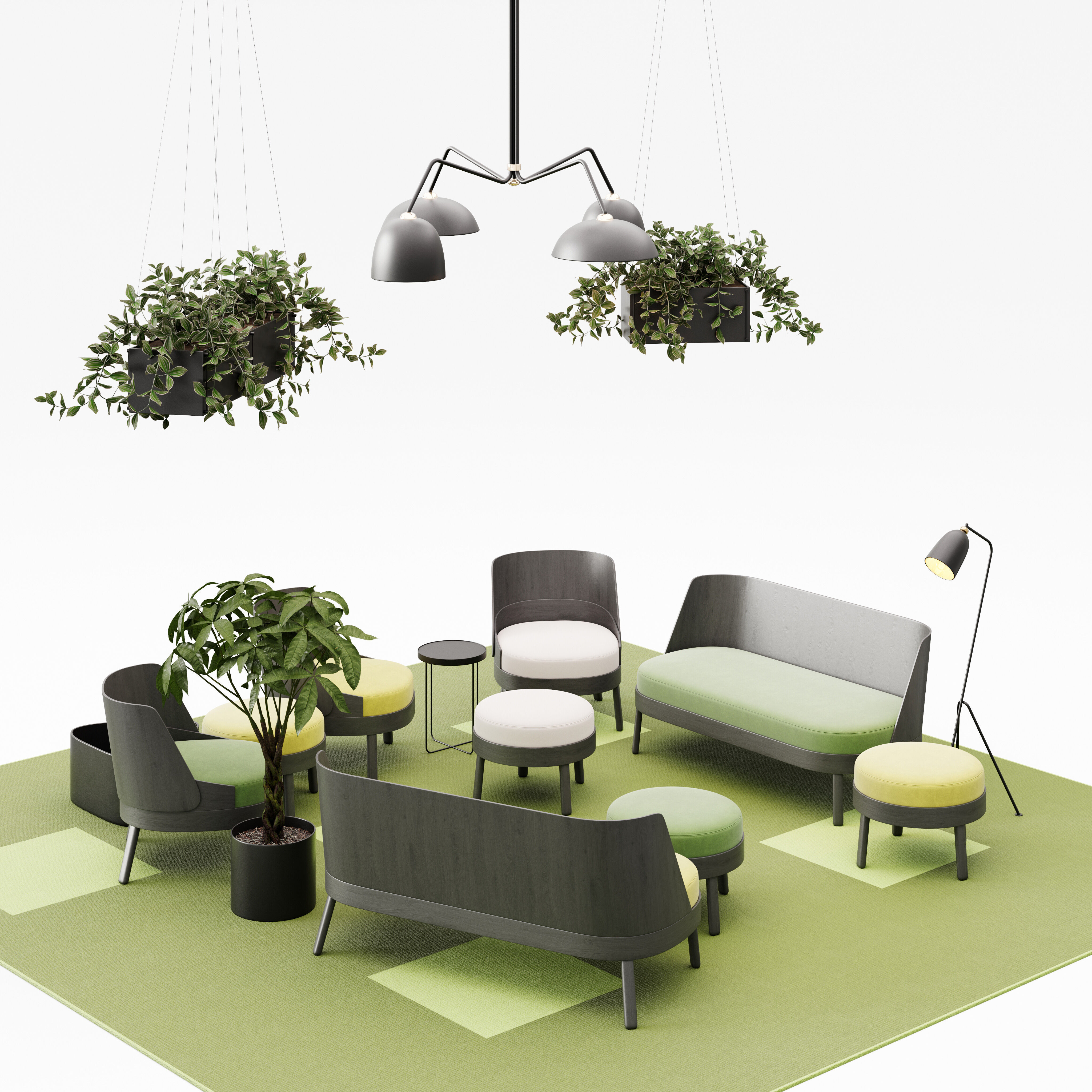 Archmodels vol 297 - office lounge furniture 3D model_8