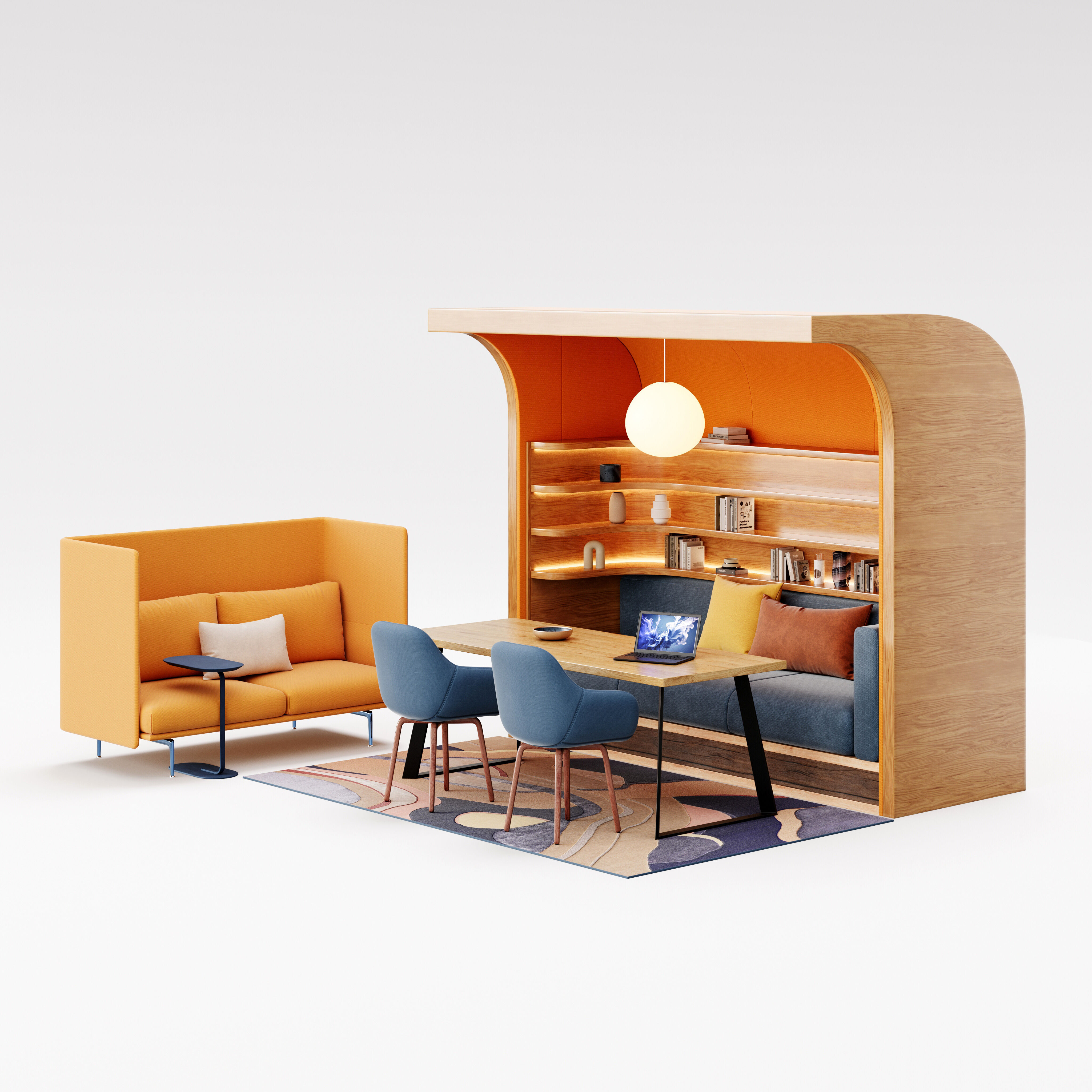 Archmodels vol 297 - office lounge furniture 3D model_3