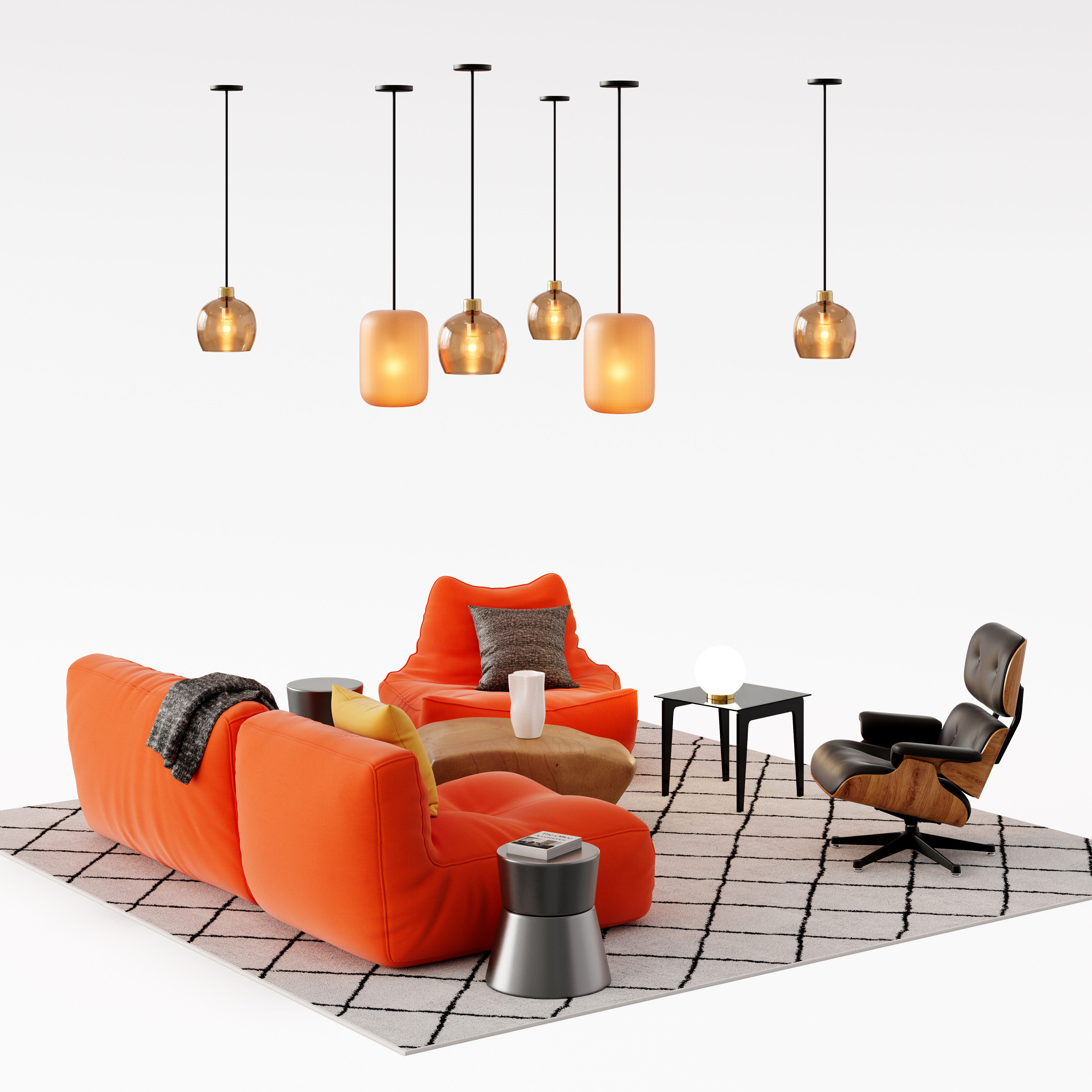 Archmodels vol 297 - office lounge furniture 3D model_10