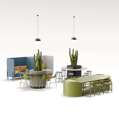 Archmodels vol 297 - office lounge furniture 3D model 5