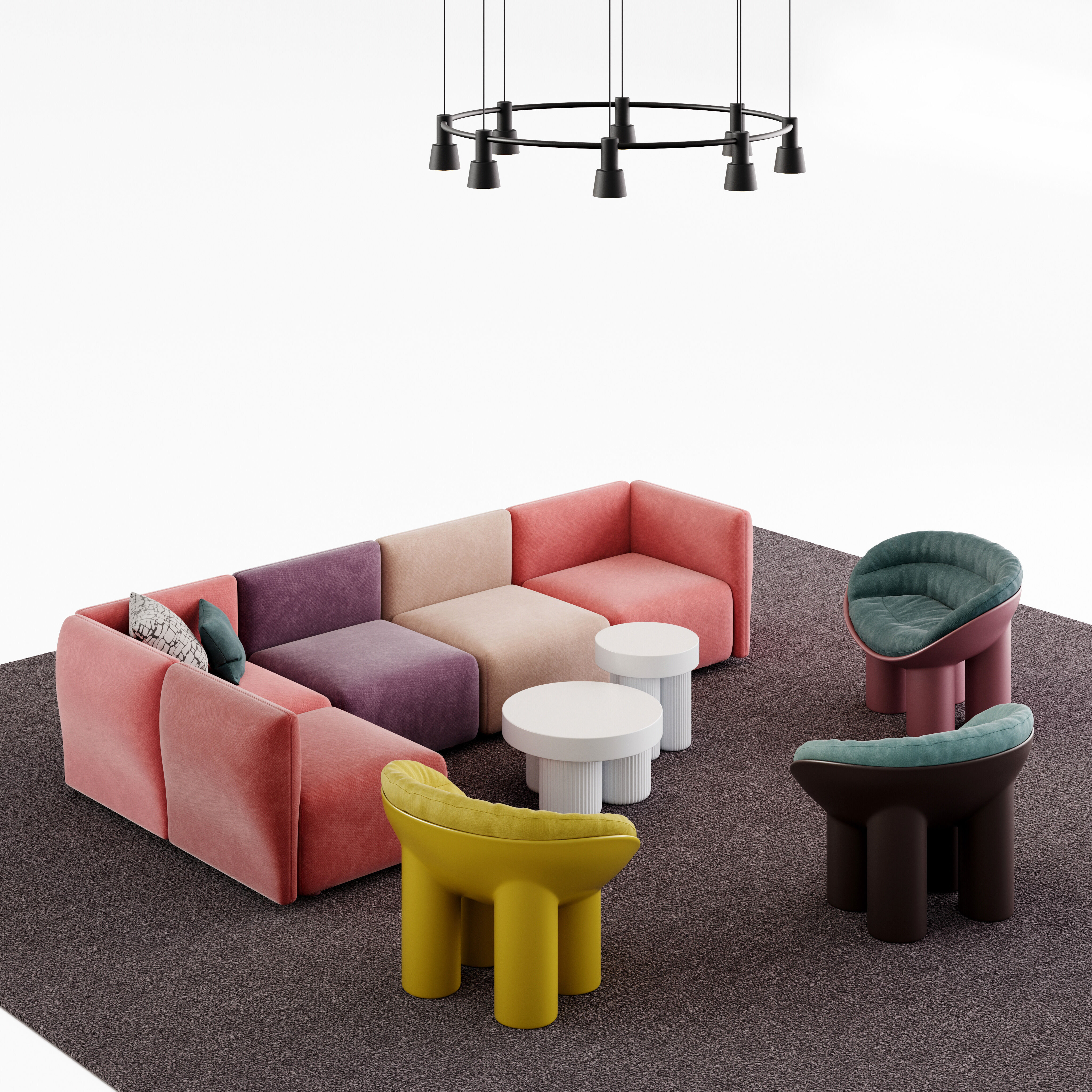 Archmodels vol 297 - office lounge furniture 3D model_14