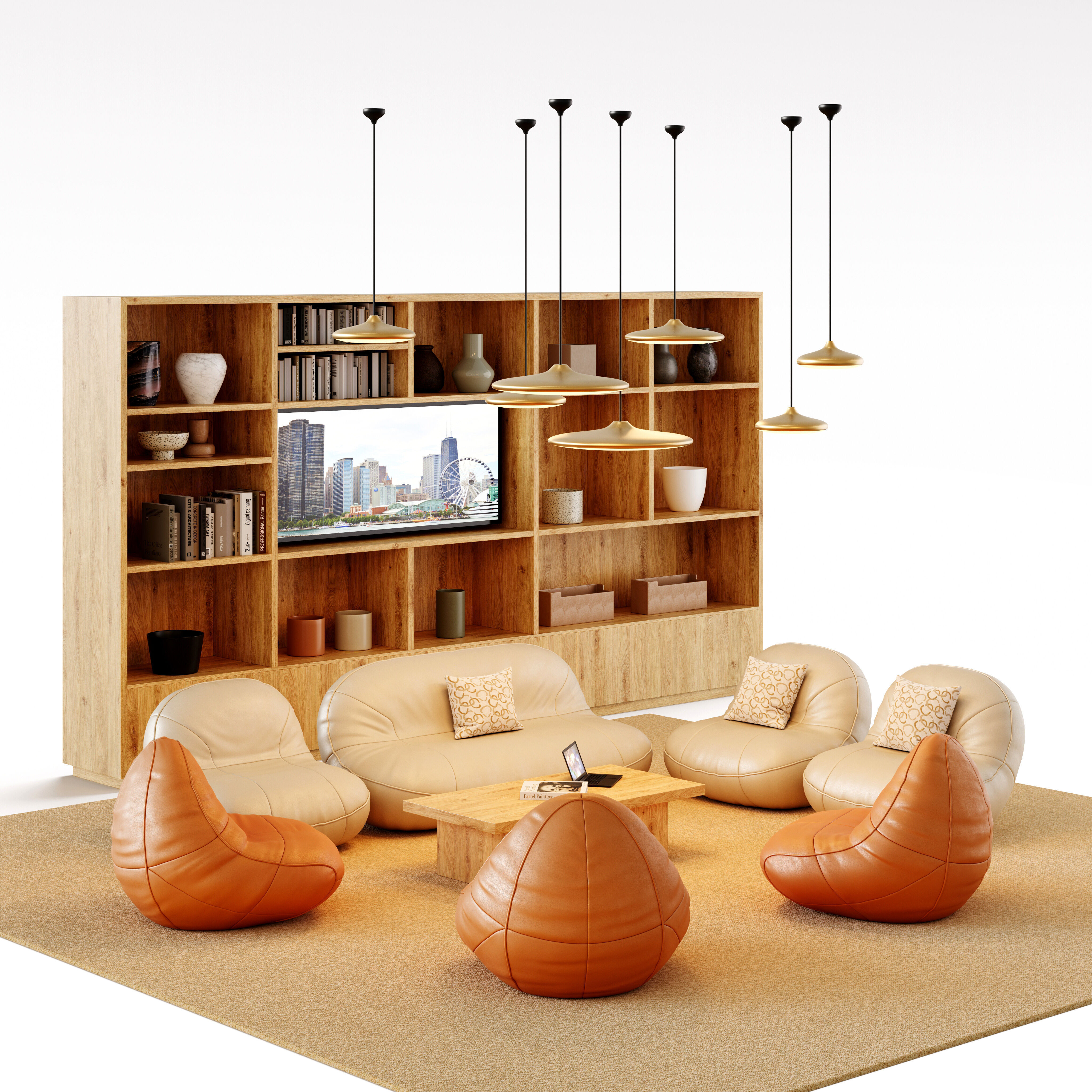 Archmodels vol 297 - office lounge furniture 3D model_13