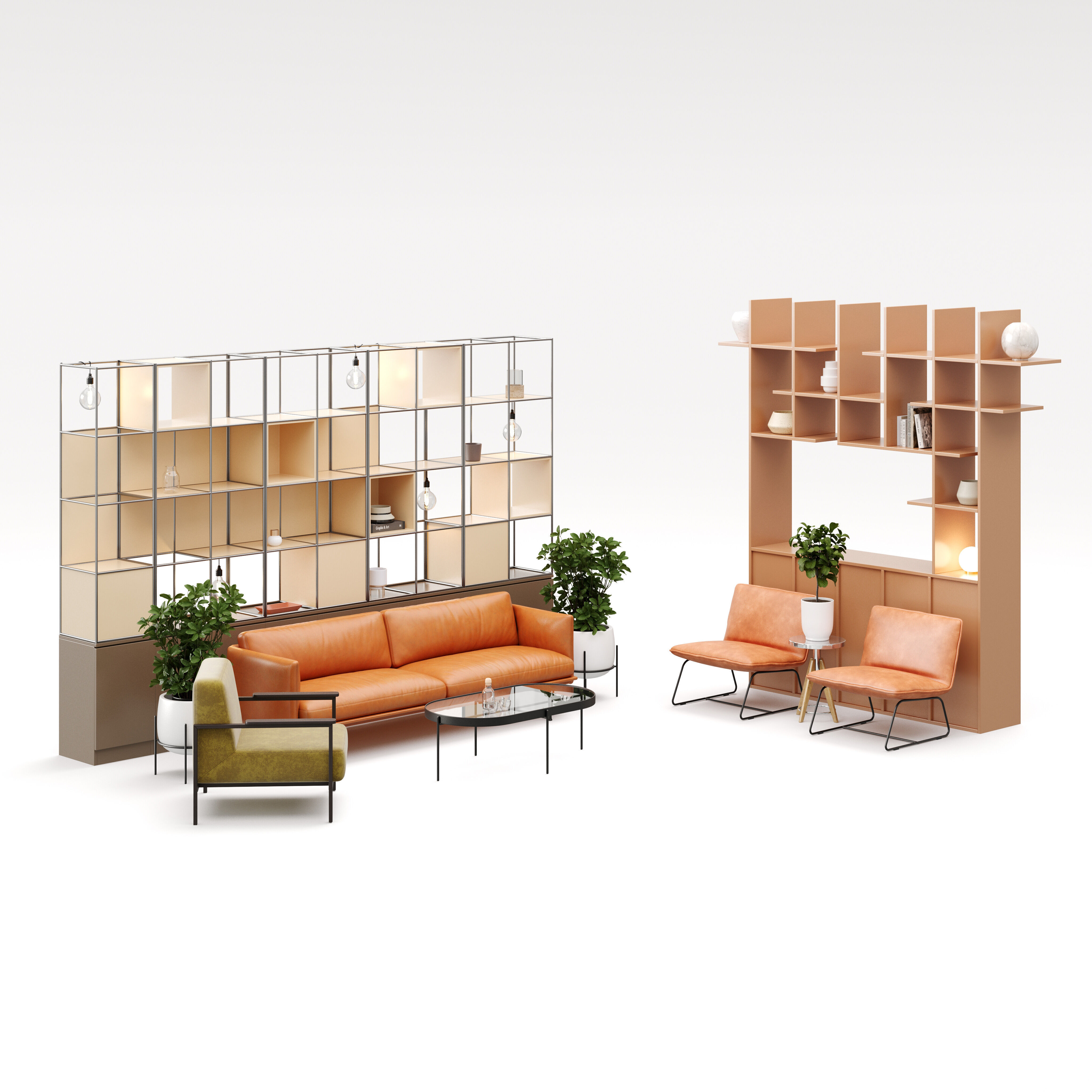 Archmodels vol 297 - office lounge furniture 3D model_7