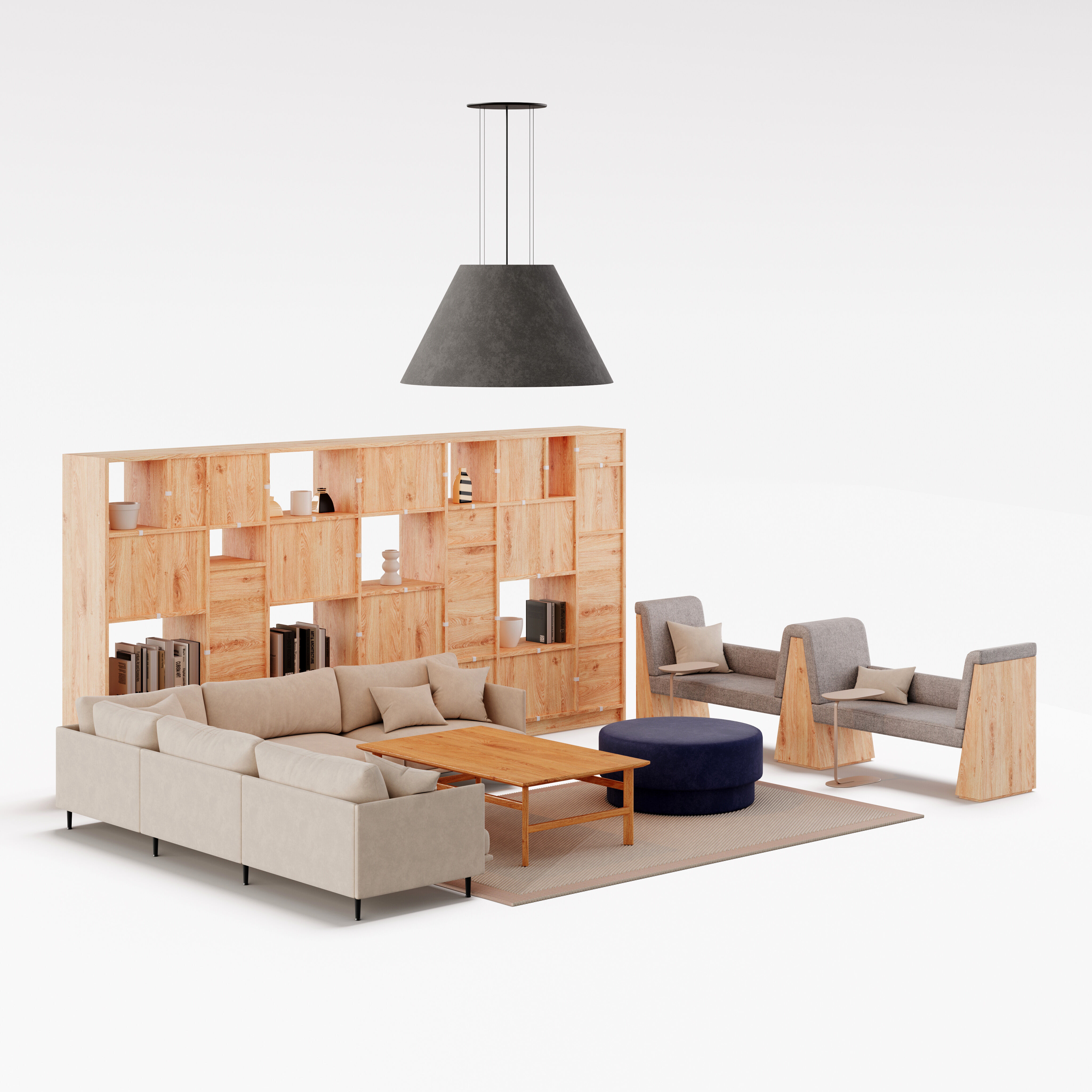 Archmodels vol 297 - office lounge furniture 3D model_16