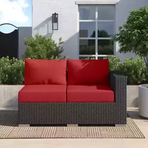Stopover Outdoor Patio Sunbrella Right Arm Loveseat