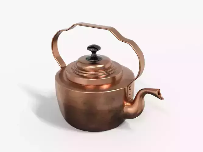 Tea Kettle - Victorian Antique Low-poly 3D model