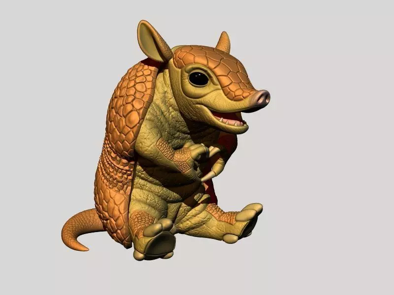 Kawaii Armadillo 3D print model