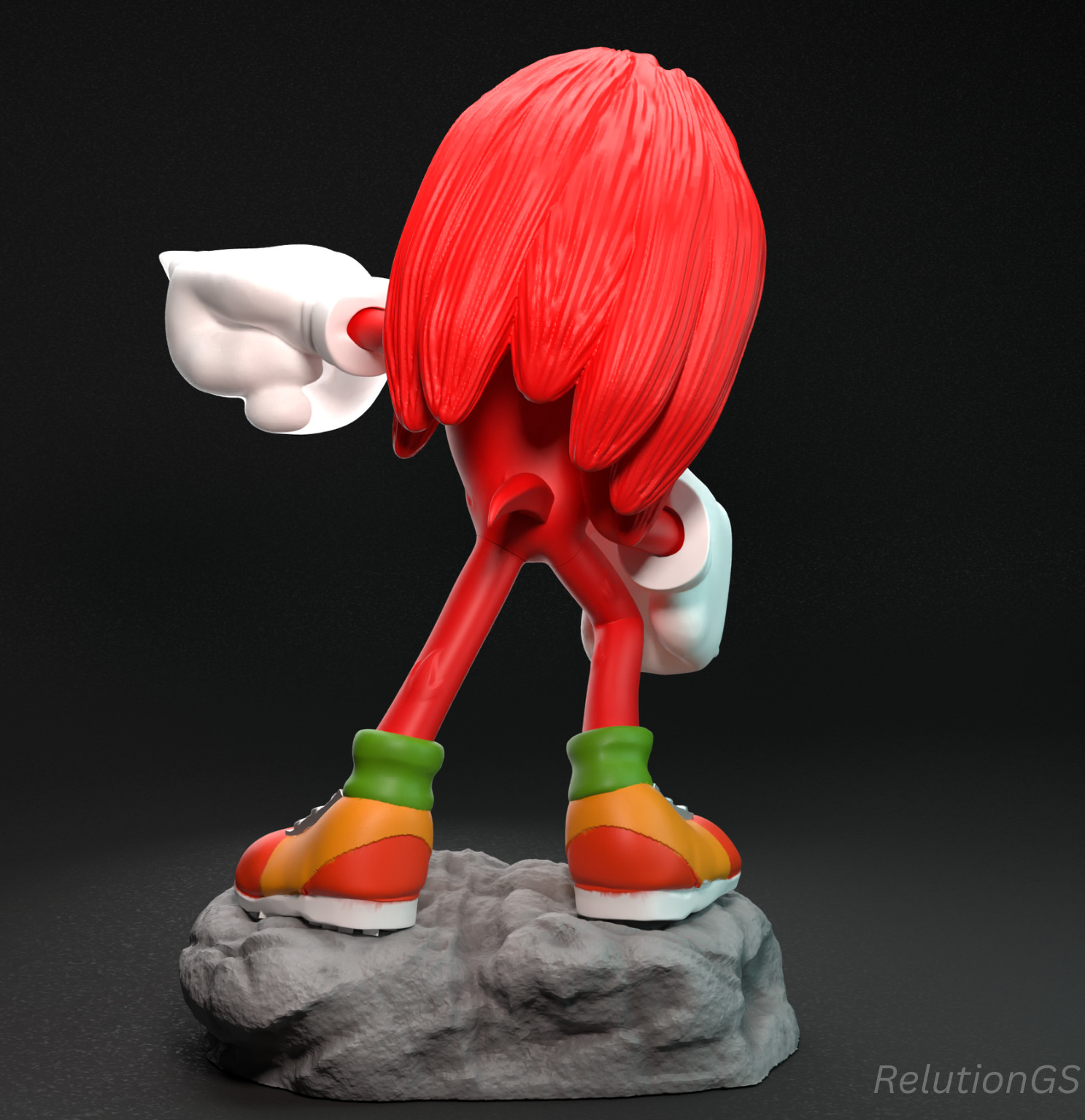 Knuckles - Sonic Movie 3D print model_1