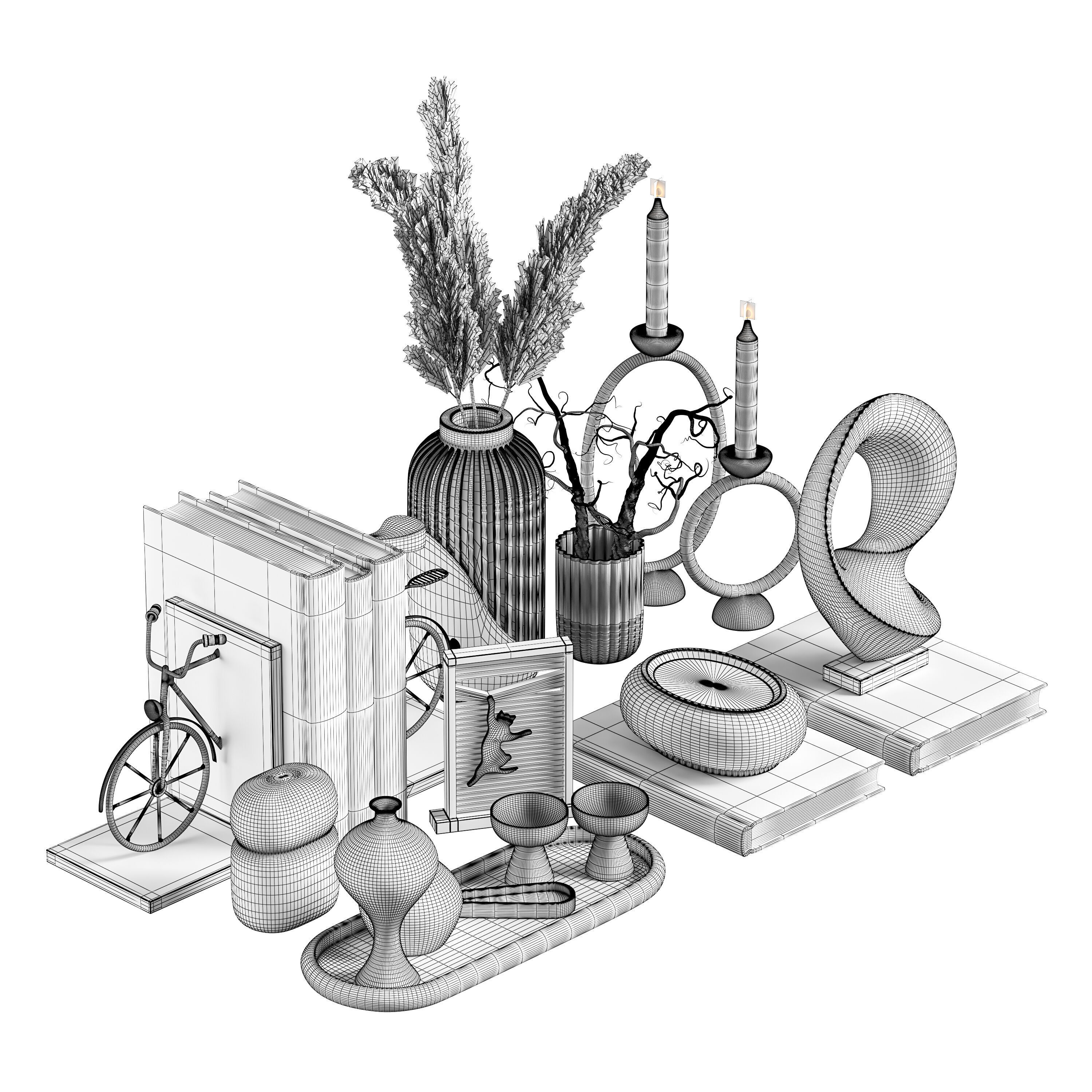 Decorative set 13 3D model_5