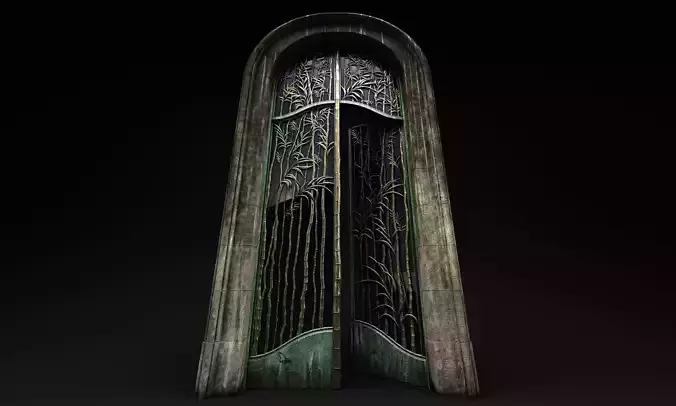 Door Art nouveau animated