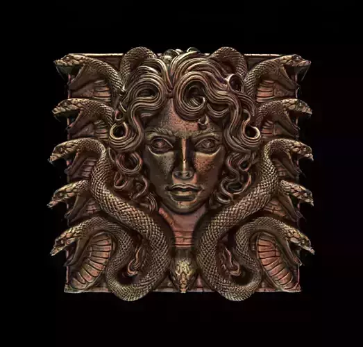 medusa frame cnc decor model