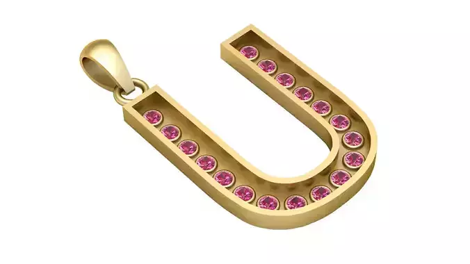 U STYLE PENDANT 3D PRINTABLE MODEL 