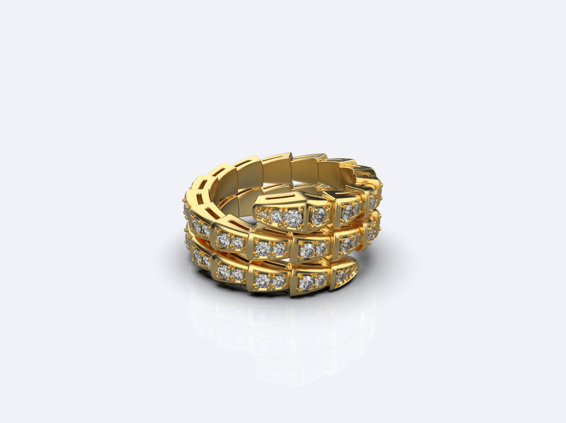 Bvlgari serpenti 3D print model_2