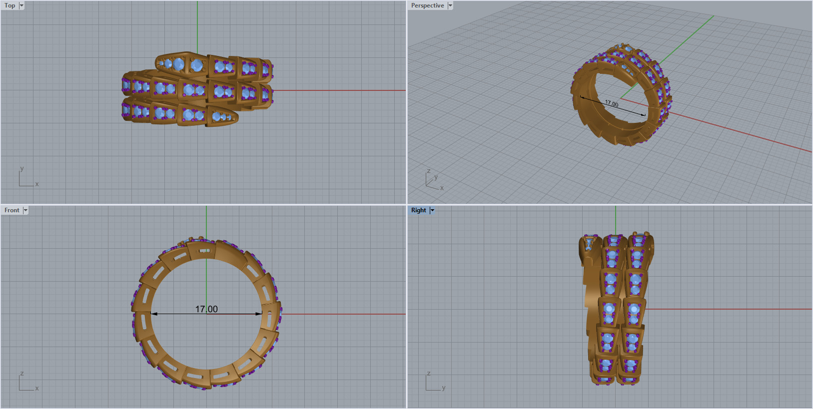 Bvlgari serpenti 3D print model_13