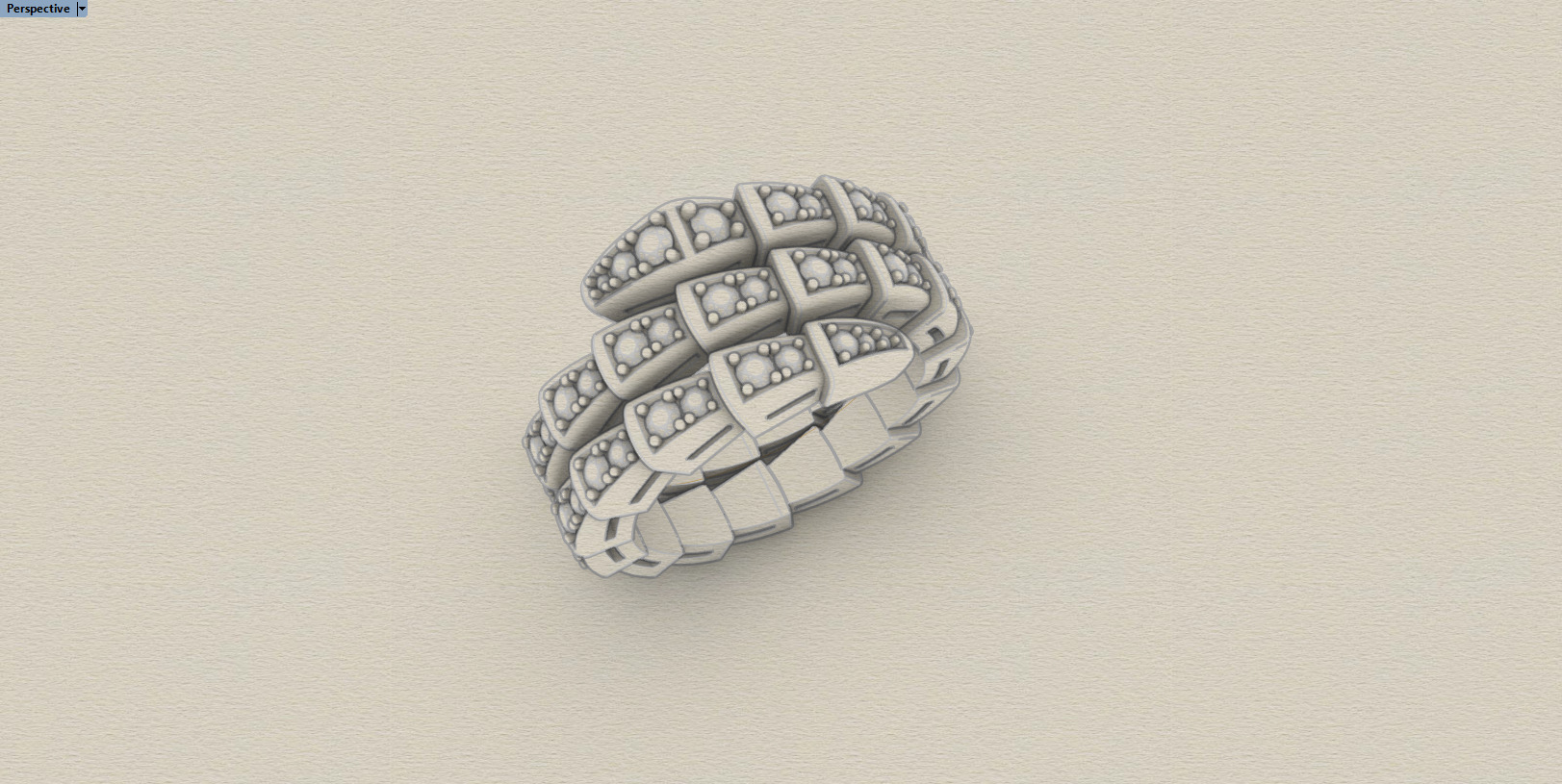Bvlgari serpenti 3D print model_15