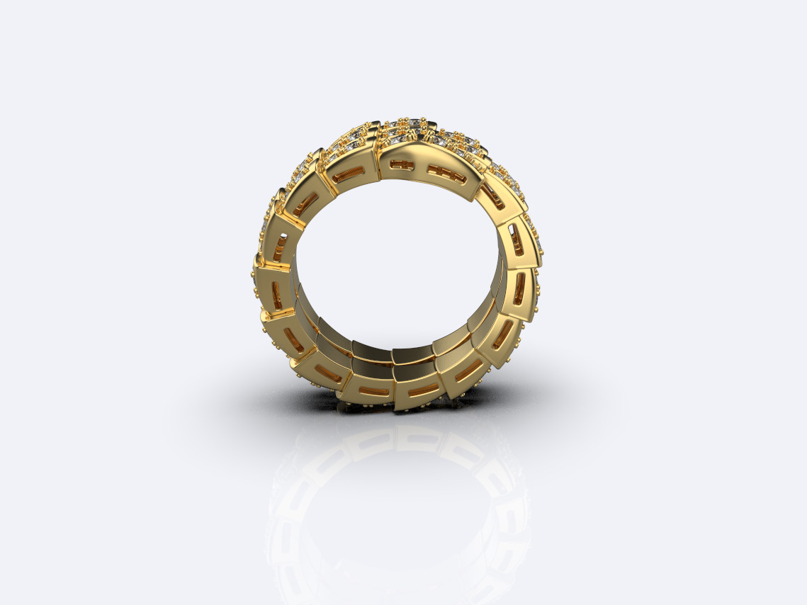 Bvlgari serpenti 3D print model_3