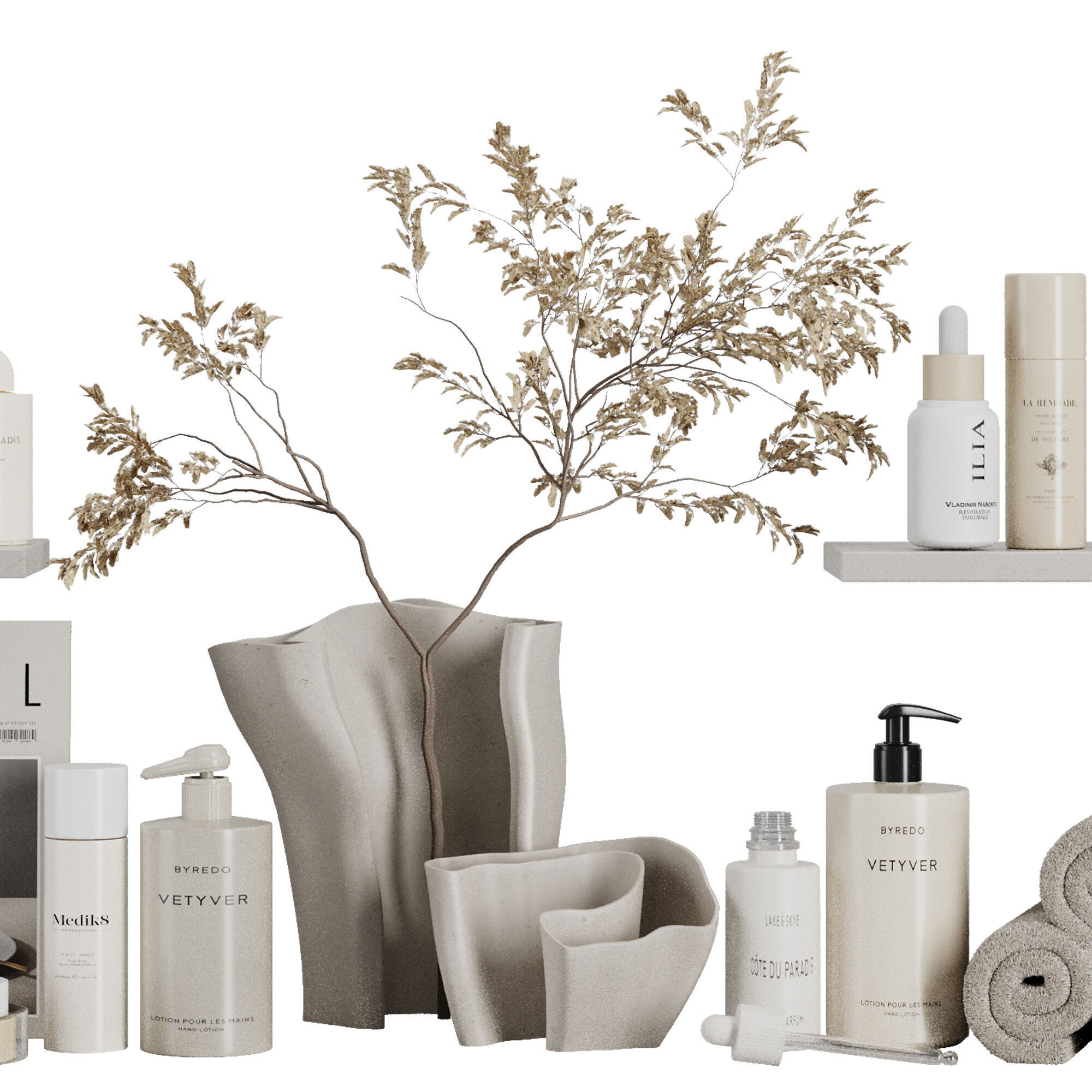 Bathroom accessories SetV36 3D model_2