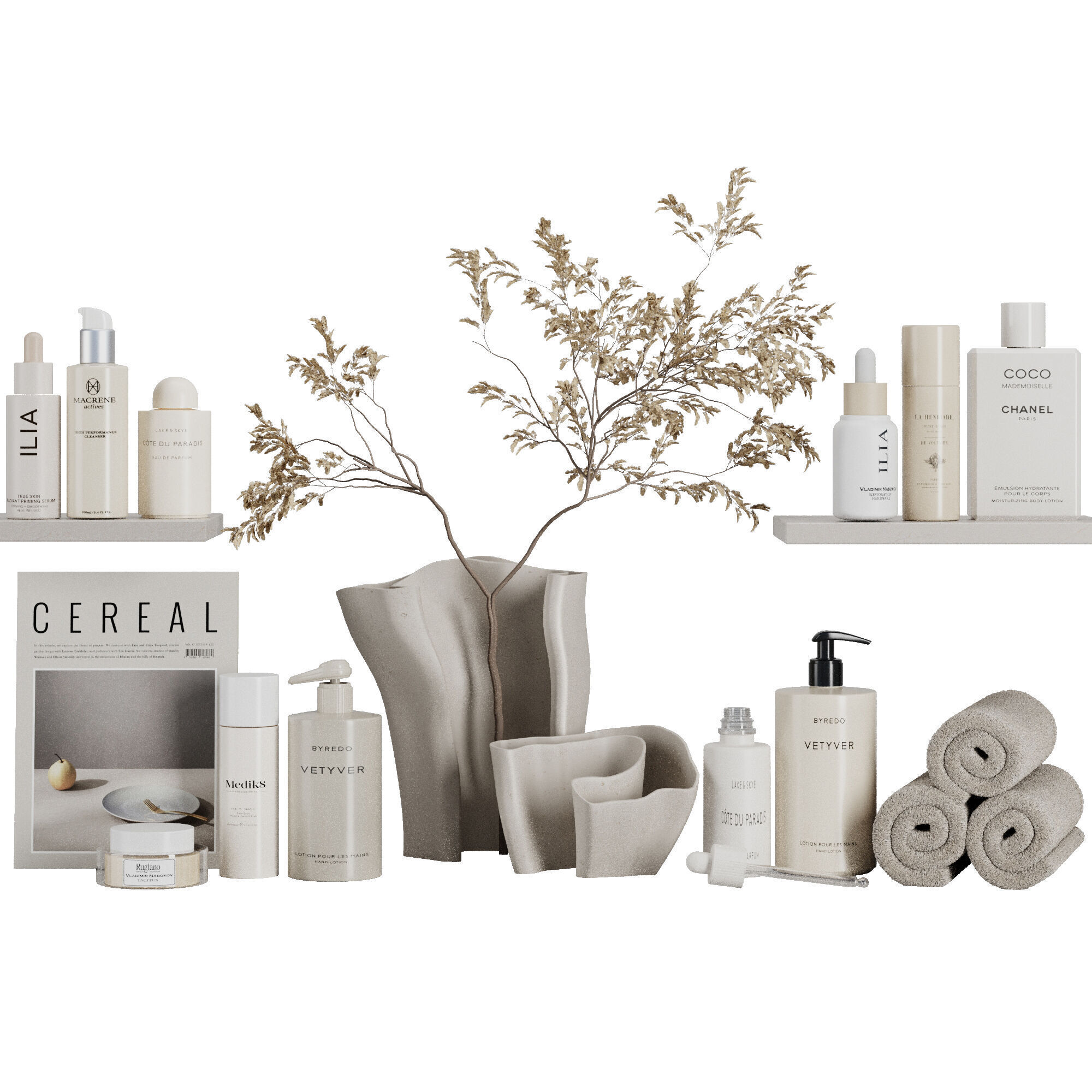 Bathroom accessories SetV36 3D model_1