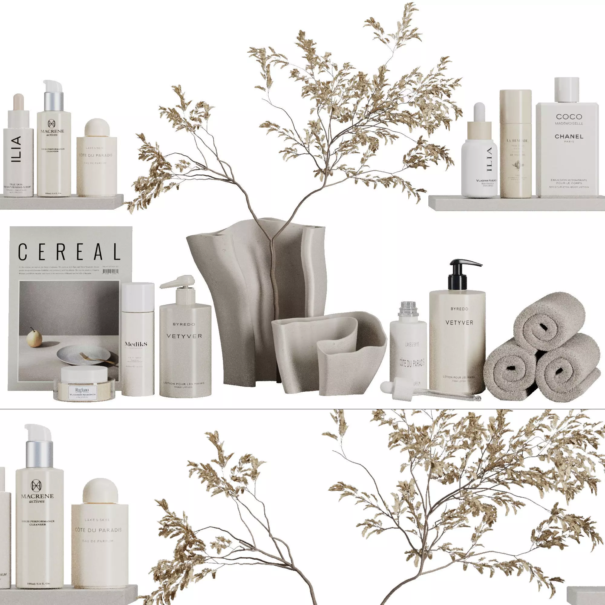 Bathroom accessories SetV36 3D model_0