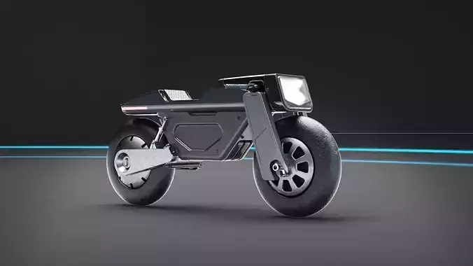 Electric motor scifi vehicle automotive ev