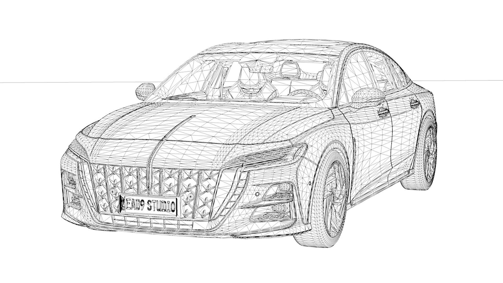 Hongqi H6 2025 3D model_13