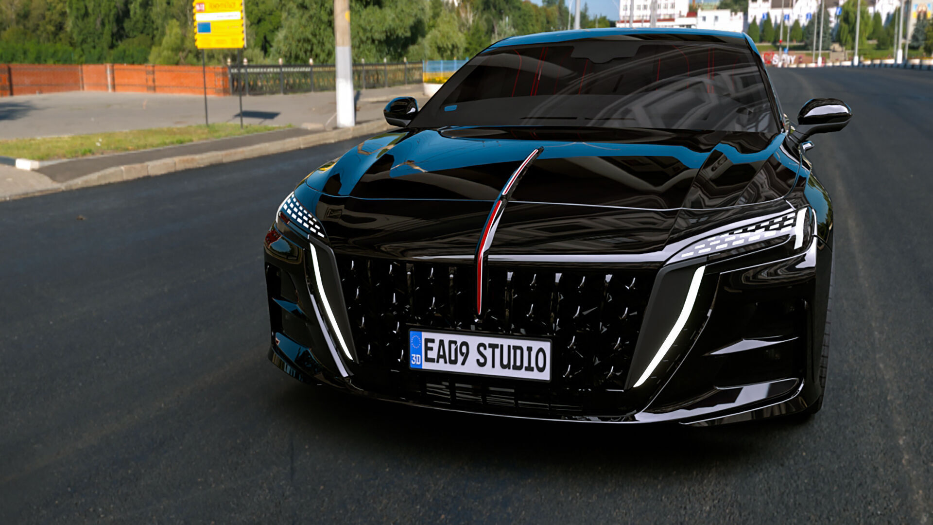 Hongqi H6 2025 3D model_4