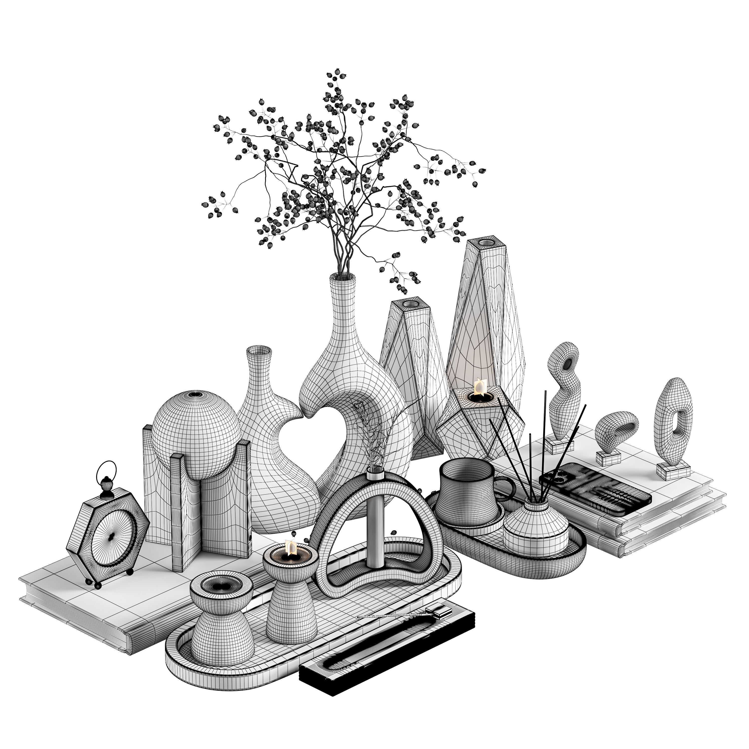 Decorative set 14 3D model_4