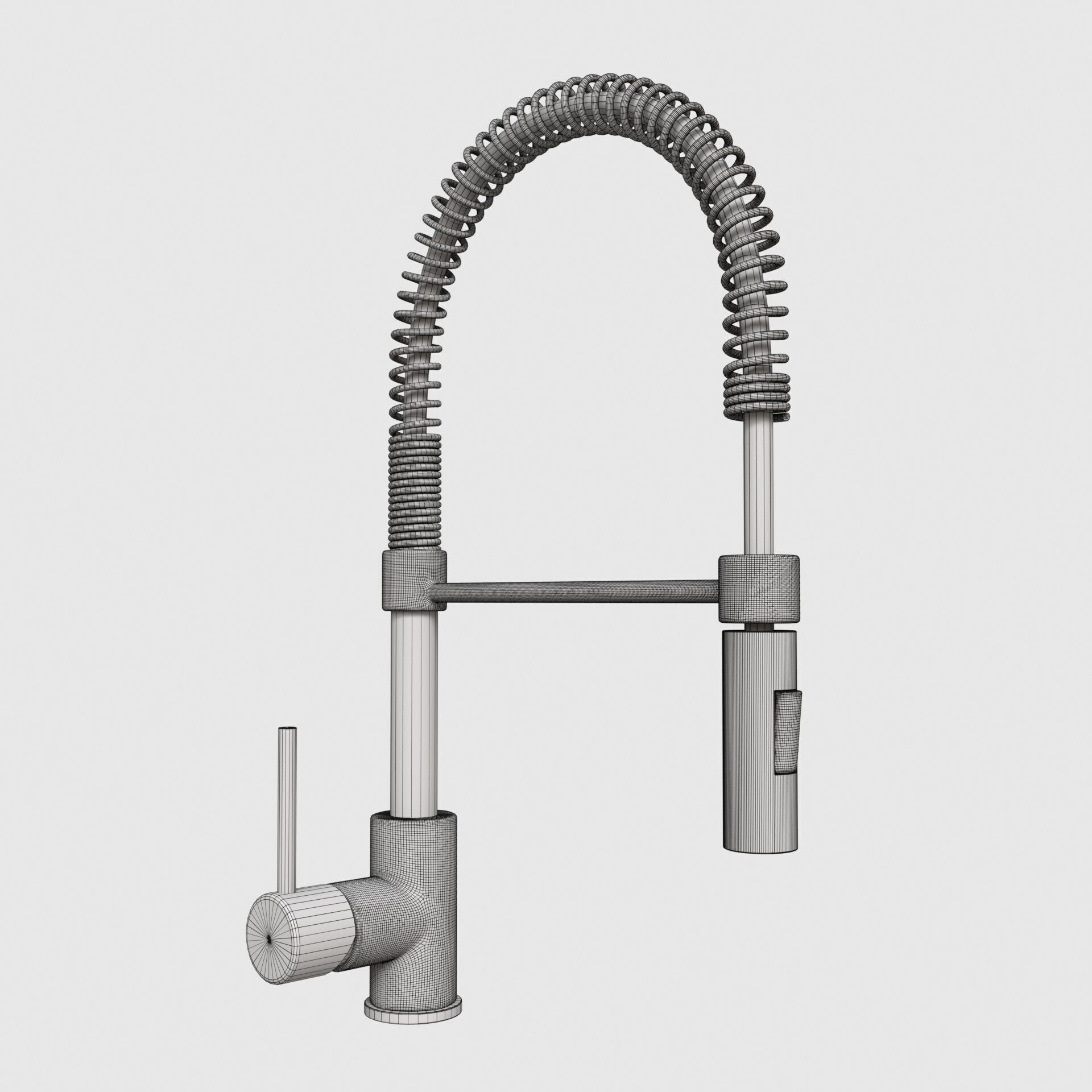 Flexible Hosepipe Tap Faucet 3D model_5