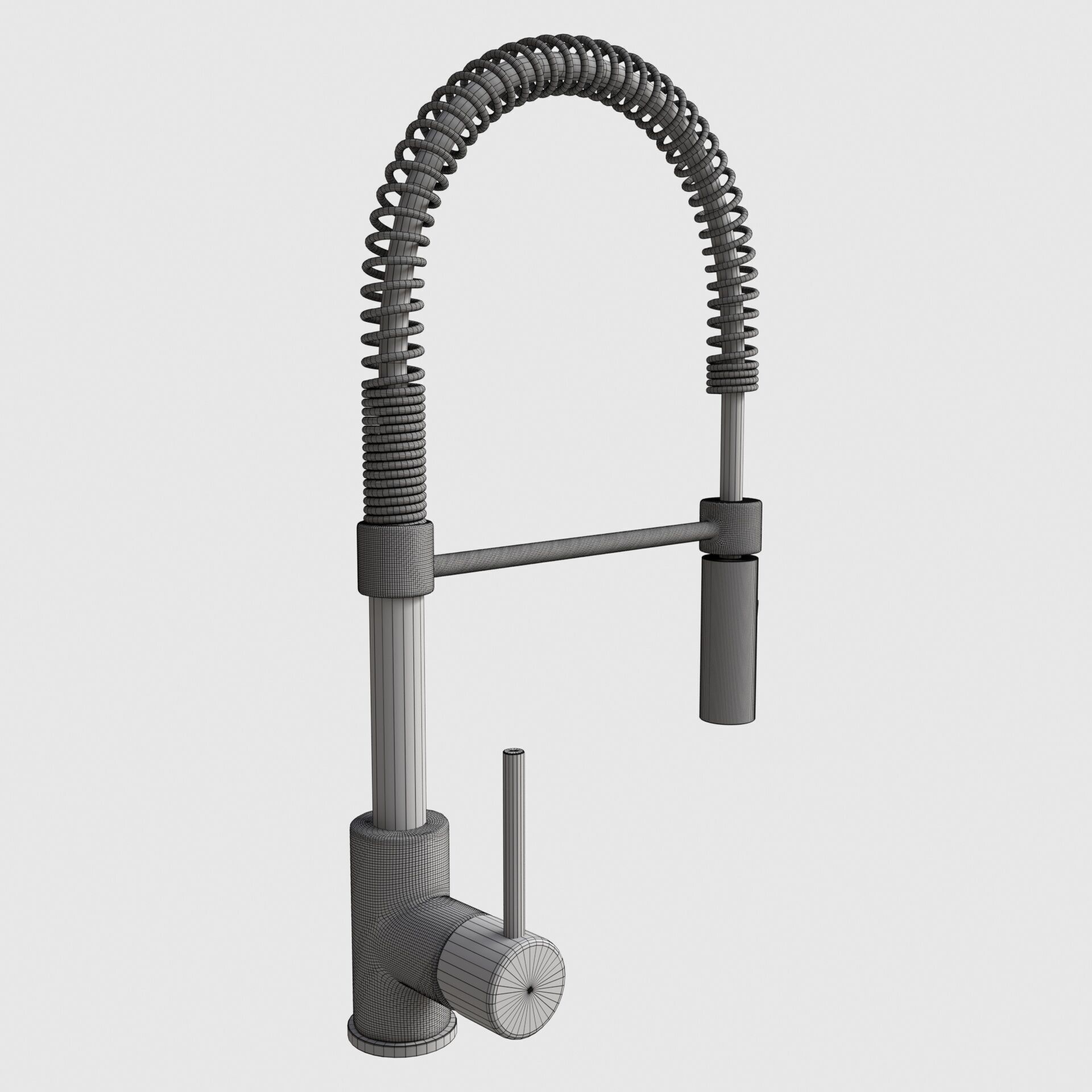 Flexible Hosepipe Tap Faucet 3D model_9